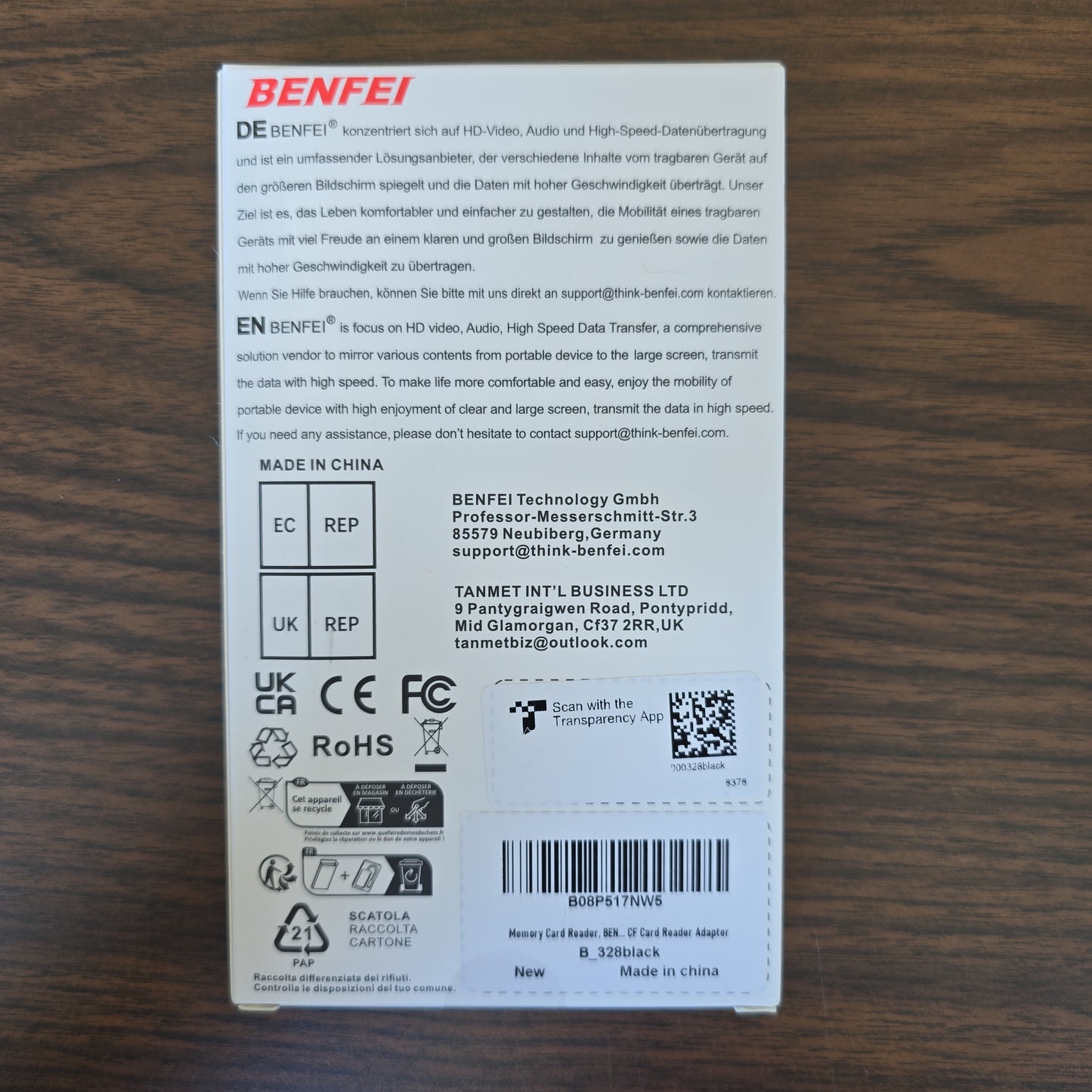 Lecteur de carte SD externe USB