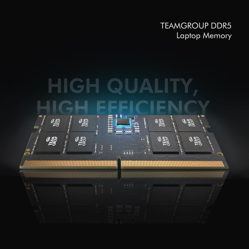 Kit de mémoire vive TEAMGROUP Elite DDR5 64 Go (2 x 32 Go) pour ordinateur portable/PC