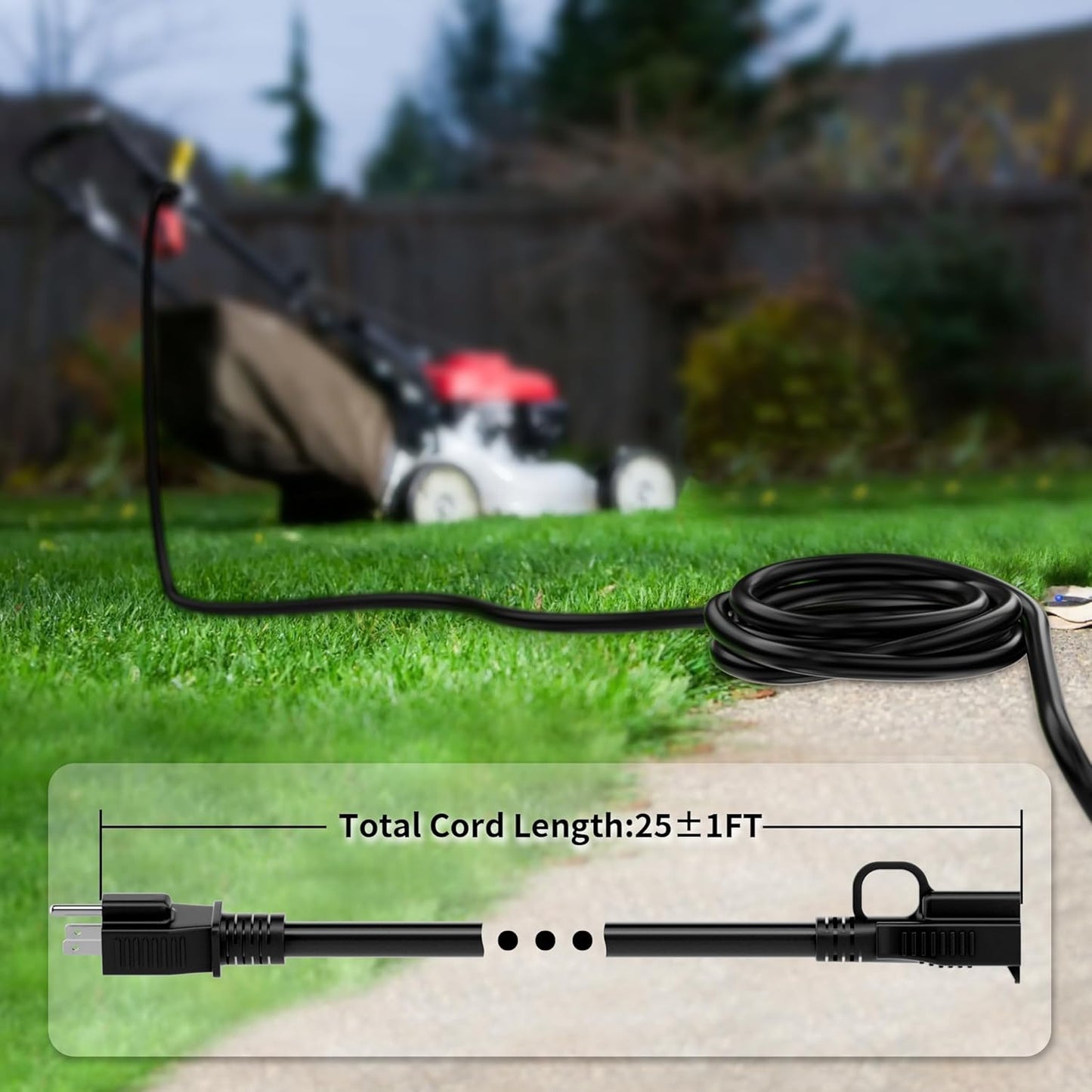 Huanchain Outdoor Extension Cord 25 Ft