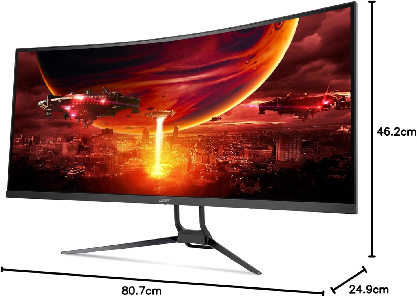 Acer Nitro 34 Inch UWQHD 180Hz Gaming Monitor - EDA343CUR