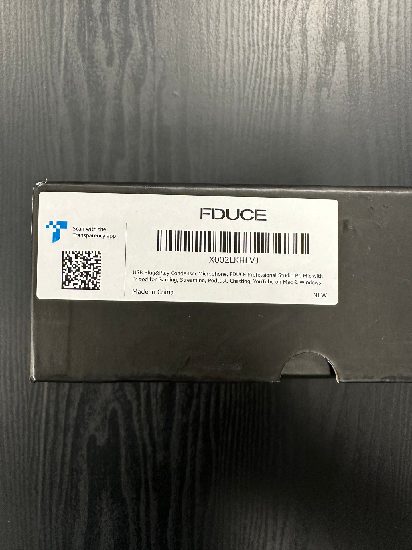 Microphone à condensateur USB FDUCE pour PC