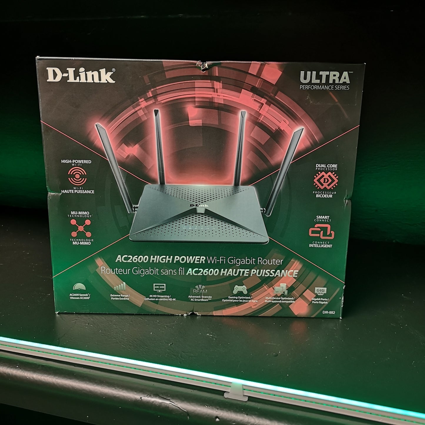 D-Link AC2600 HIGH POWER Gigabit Router - Open Box