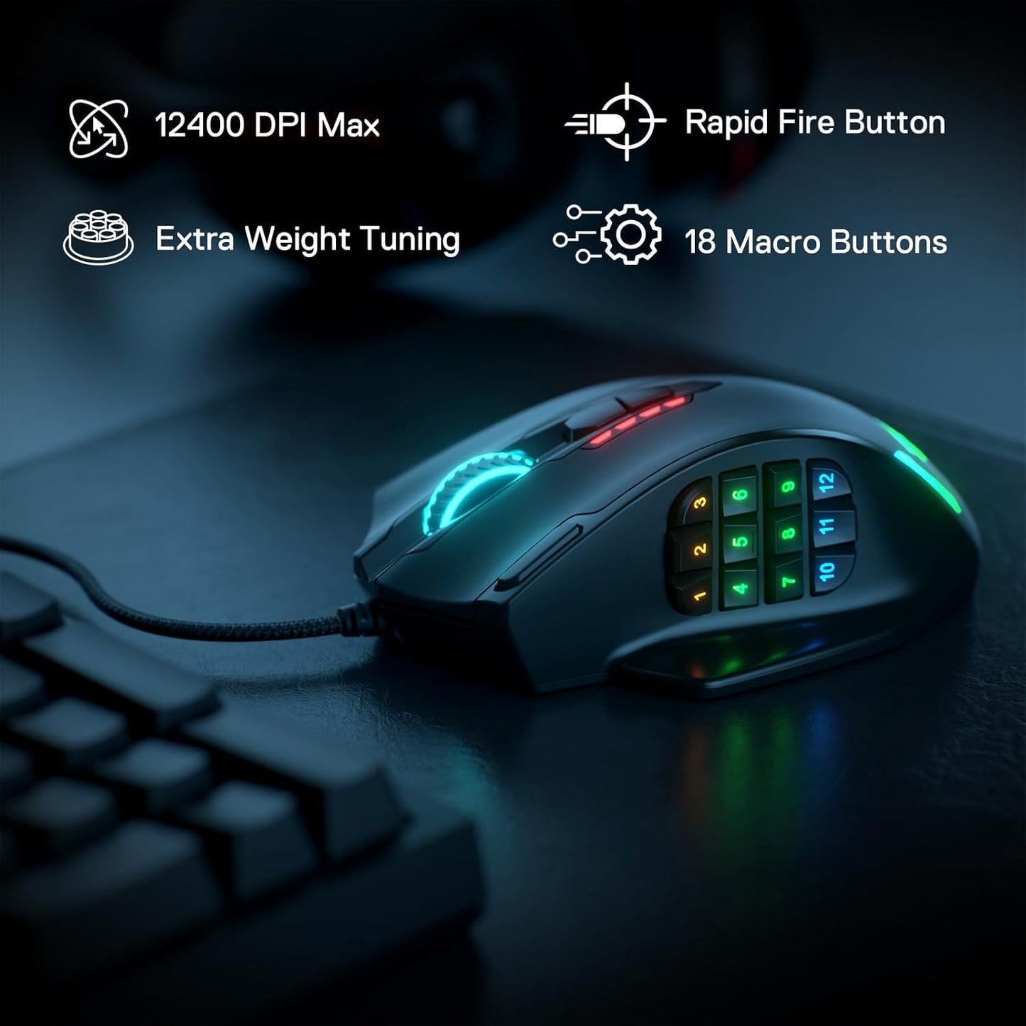 Red Dragon Impact MMO mouse M908
