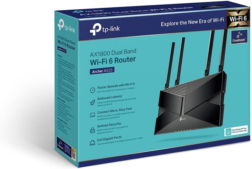 TP-Link AX1800 Dual-Band Wi-Fi 6 Router - Archer AX23