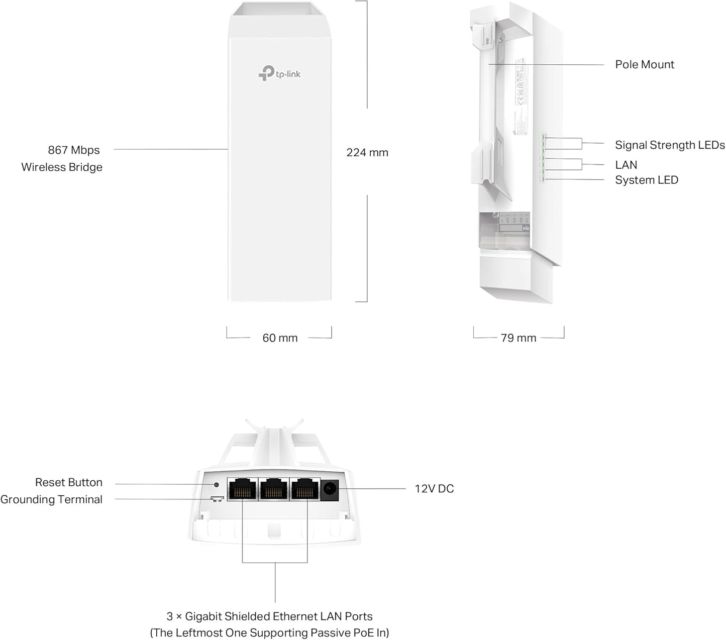 TP-Link Omada Wireless Bridge - Long Distance Point to Point