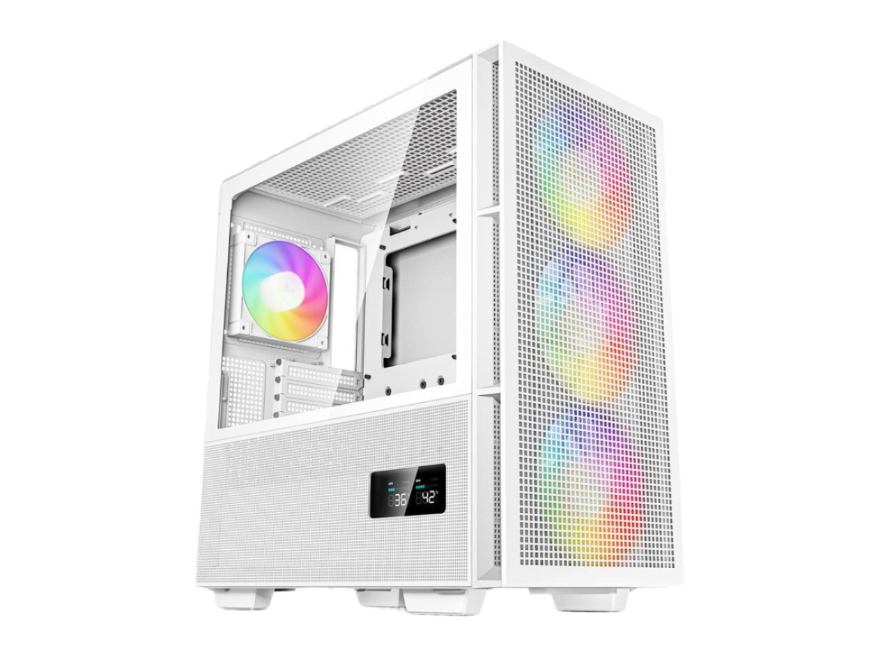 Boîtier ATX à flux d'air DeepCool CH560 DIGITAL WH (blanc)