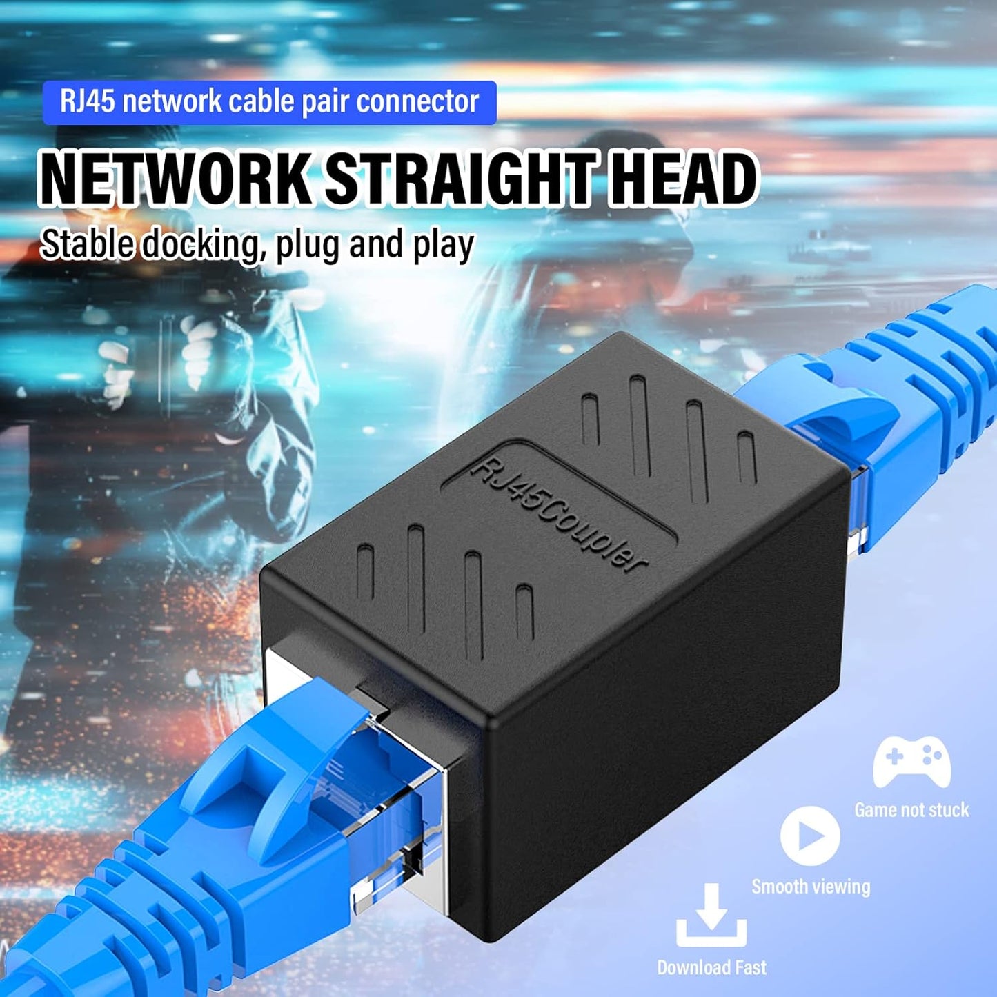 Ethernet Coupler - Female to Female Ethernet RJ45 Adapter