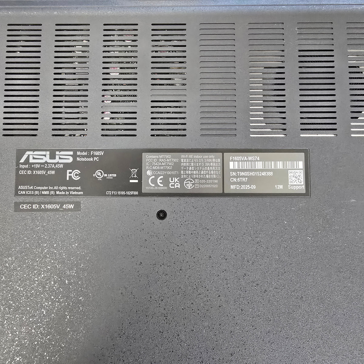 ASUS Vivobook 16 Intel i7 - Re-Certified
