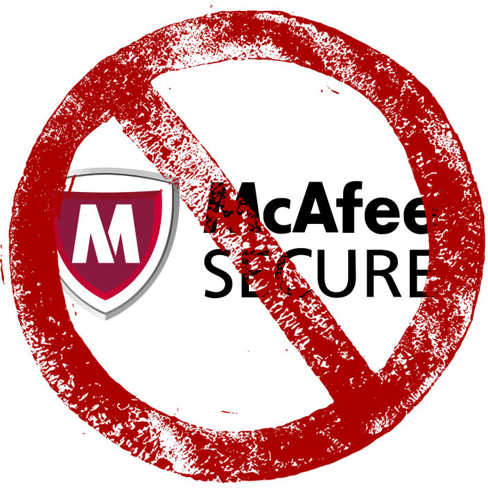 anti macafee antivirus prohibitory symbol 
