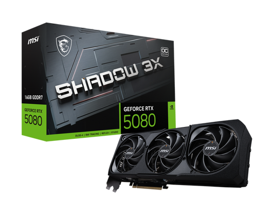 MSI GeForce RTX 5080 16GB SHADOW 3X OC (Open Box)