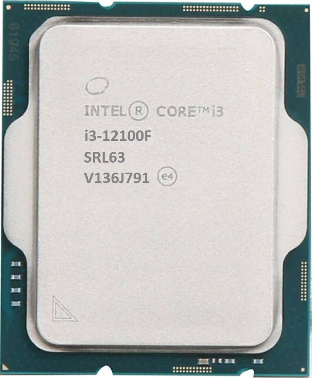 Processeur Intel Core i3 12100F 4 cœurs - Tout neuf