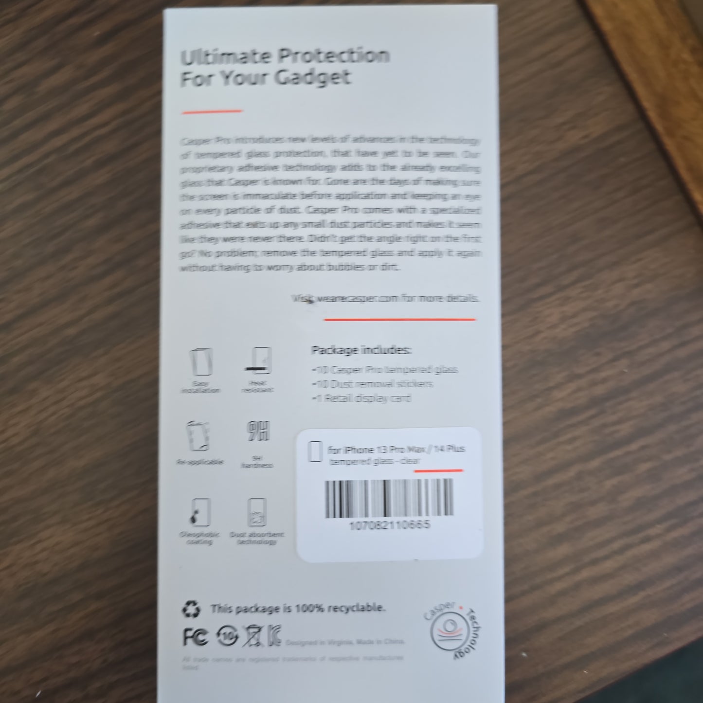 iPhone 13 Pro Max/14+ Glass Screen Protector