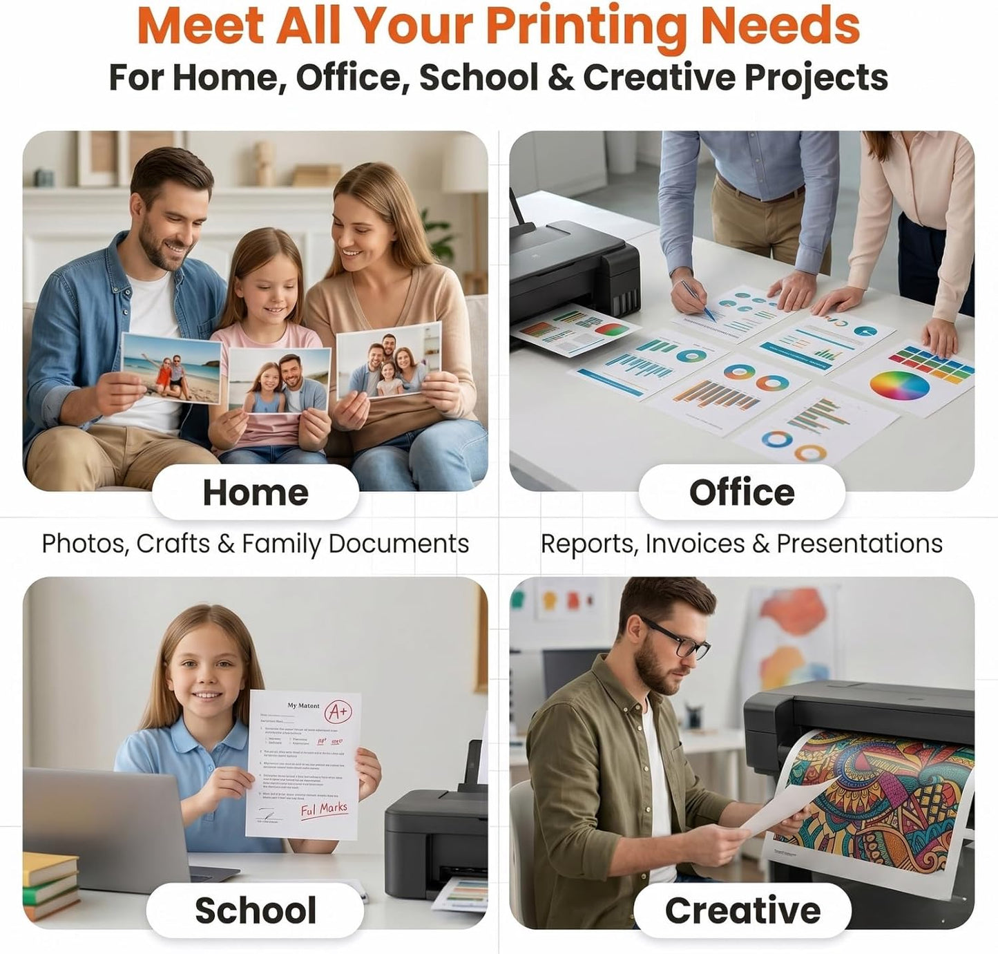 Smart Ink Remanufactured Ink 275XL 276XL (BK & Color Combo Pack)
