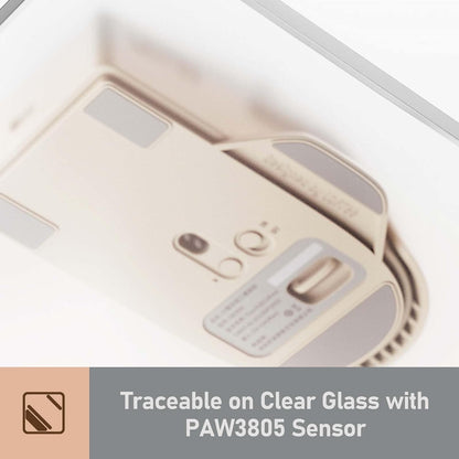 Wireless Mouse with USB Receiver, Bluetooth, Wired Connection, Rechargeable, OLED Screen
