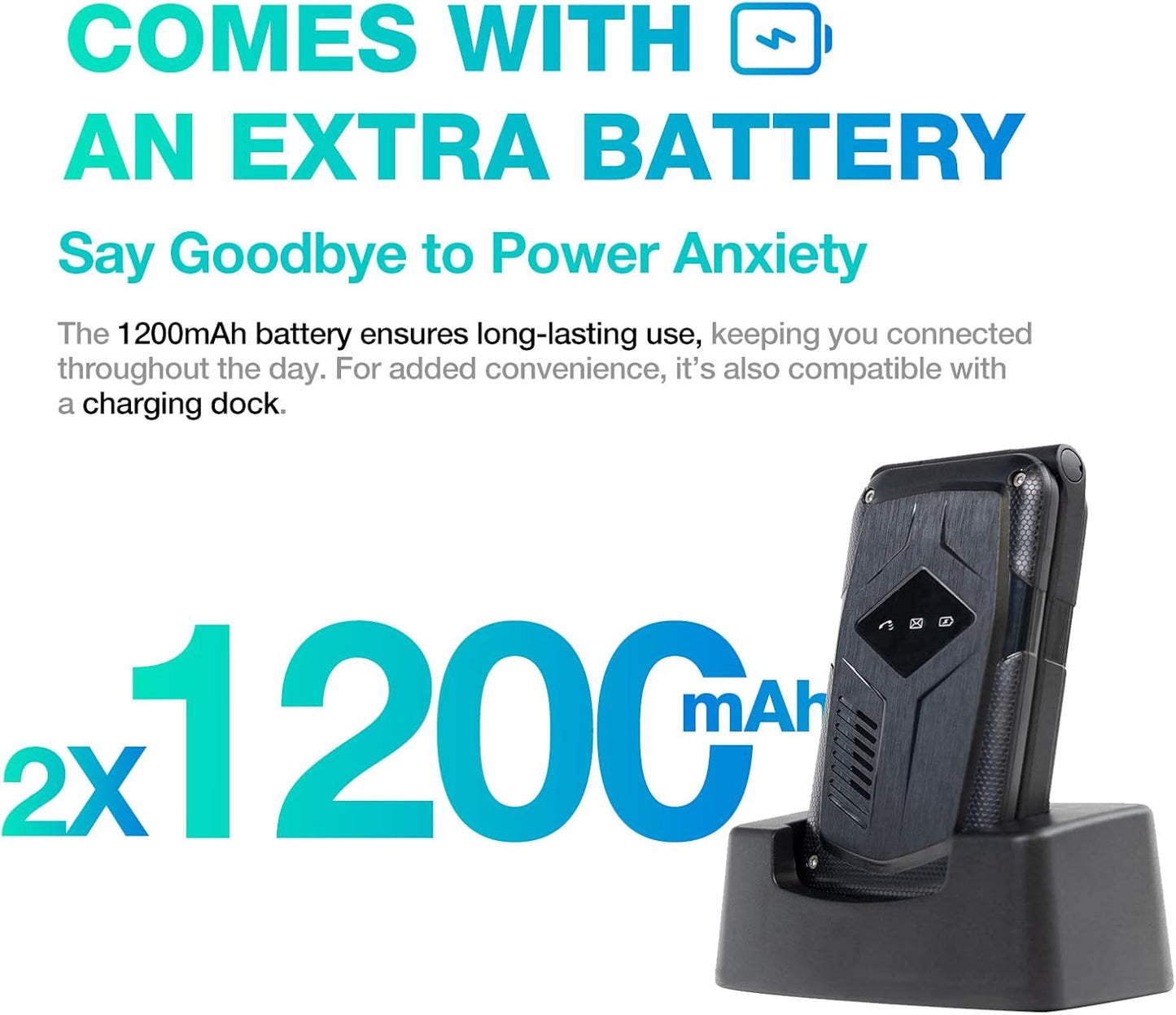 Téléphone à clapet basique et robuste AGM M10 Flip - Neuf 