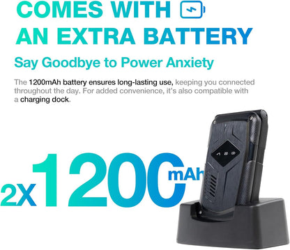 Téléphone à clapet basique et robuste AGM M10 Flip - Neuf 