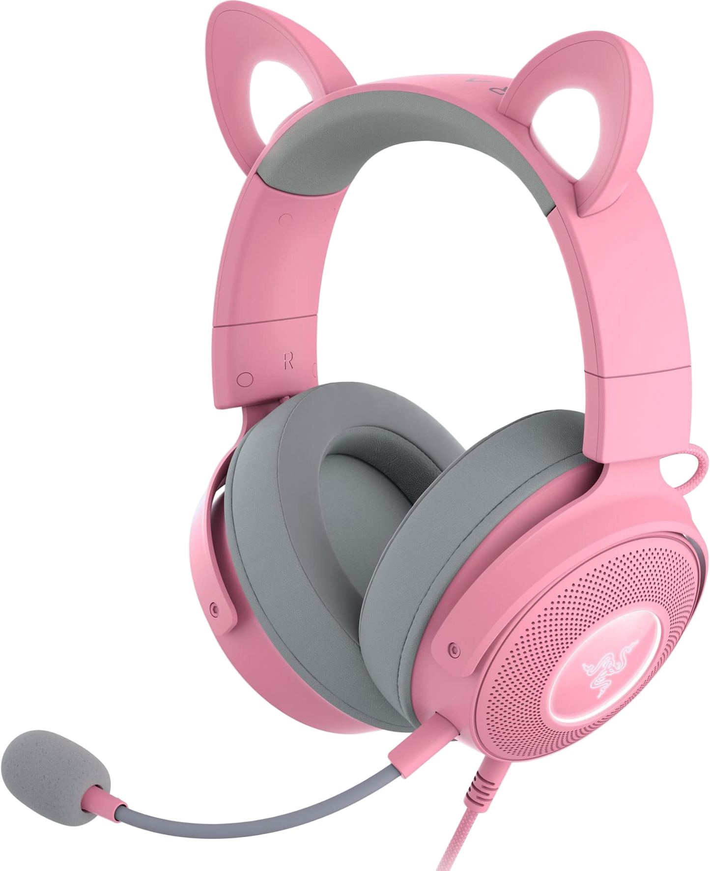Auriculares con cable USB RGB Razer Kraken Kitty V2 - Rosa cuarzo