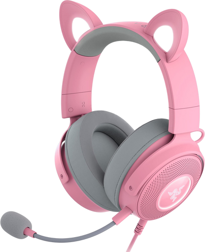 Auriculares con cable USB RGB Razer Kraken Kitty V2 - Rosa cuarzo
