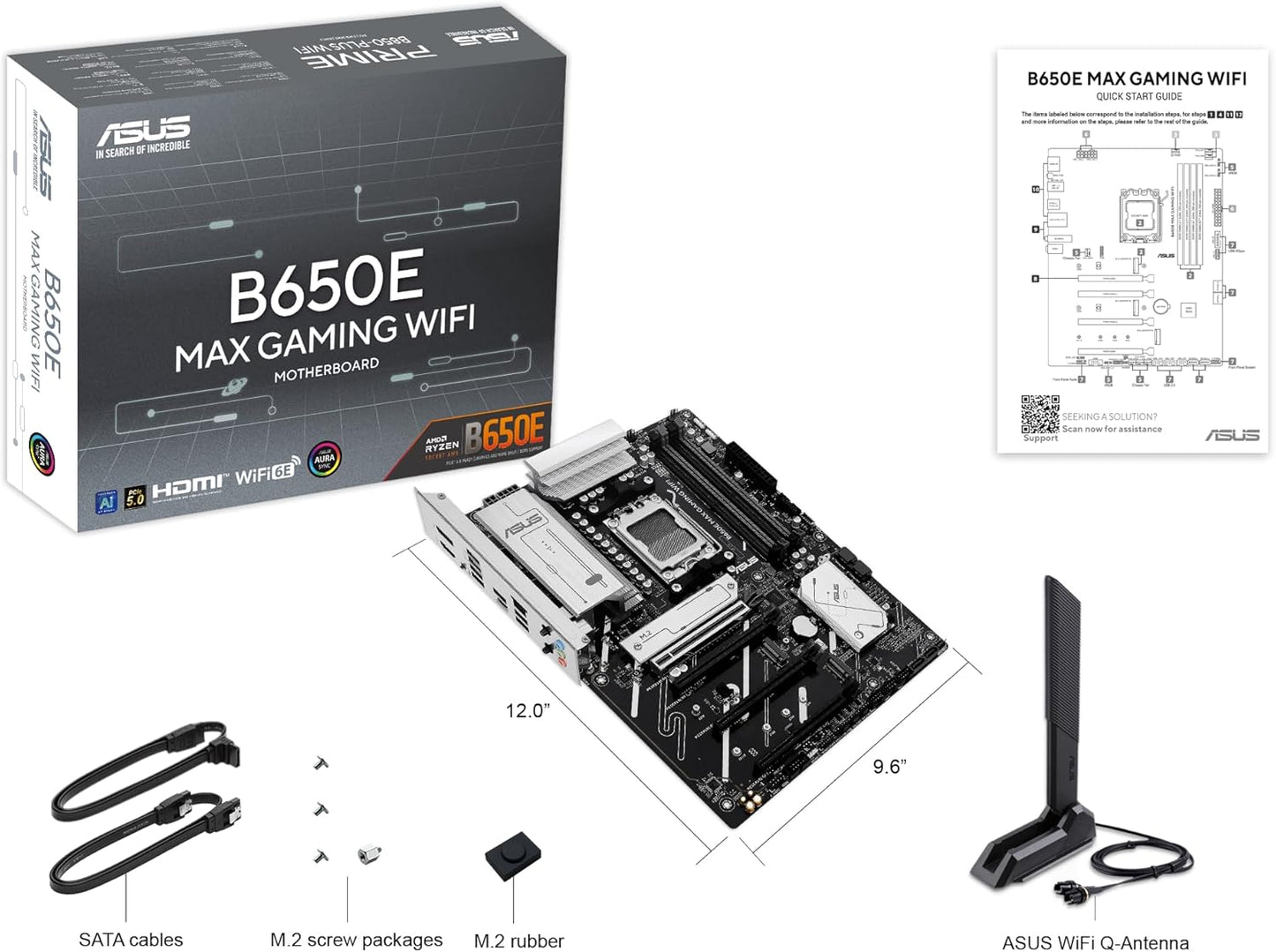 ASUS MAX B650E WiFi ATX AM5 Motherboard