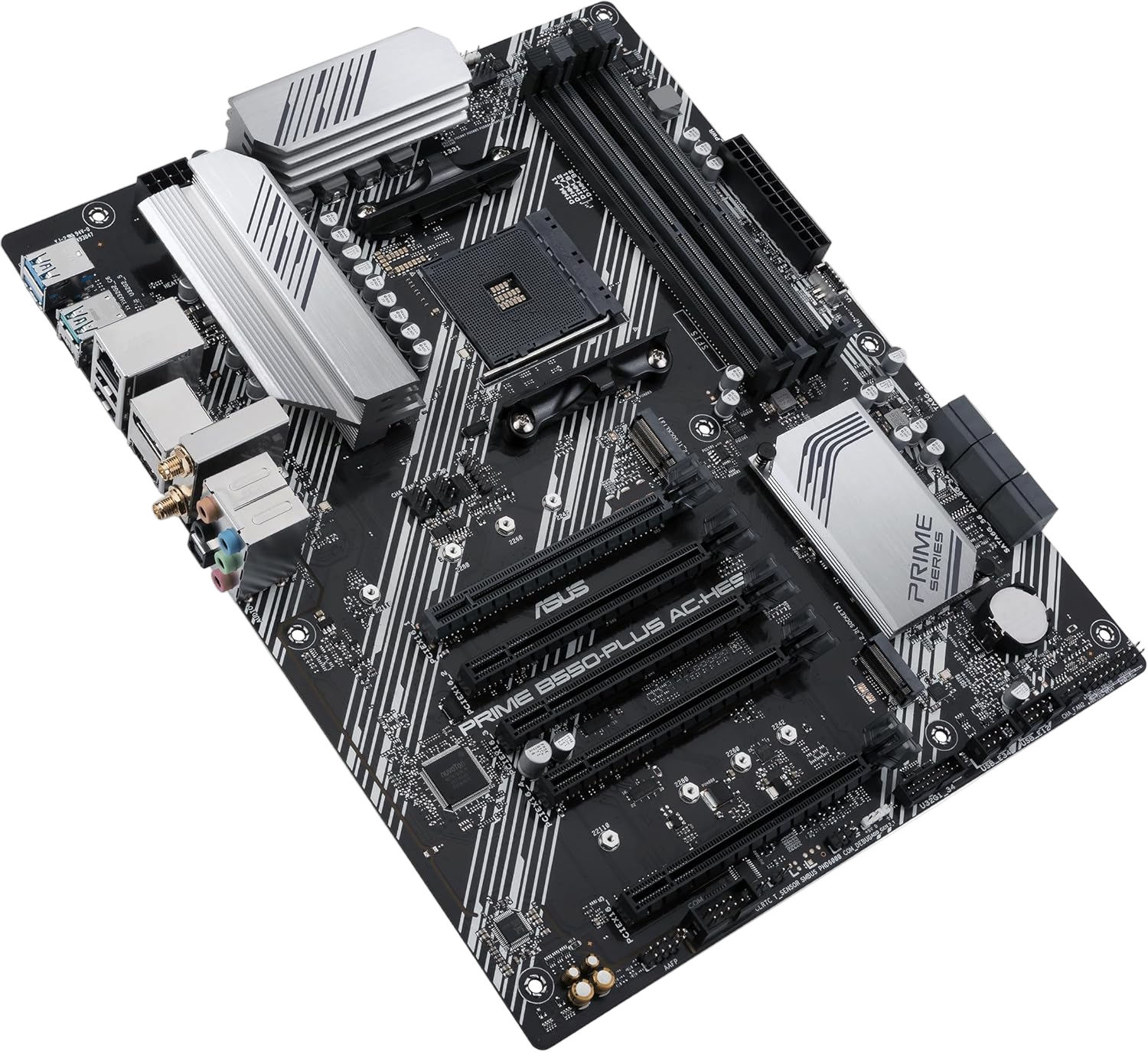 Asus motherboard on a white background