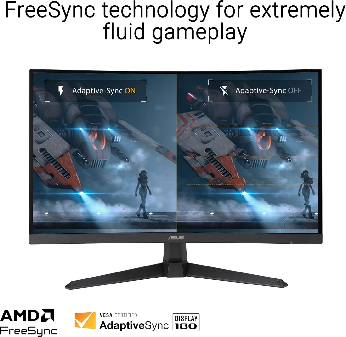 ASUS TUF Gaming 27" 1440p QHD Curved 0.5ms 180Hz Monitor