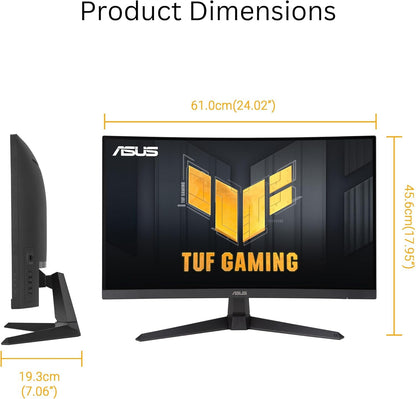 ASUS TUF Gaming 27" 1440p QHD Curved 0.5ms 180Hz Monitor