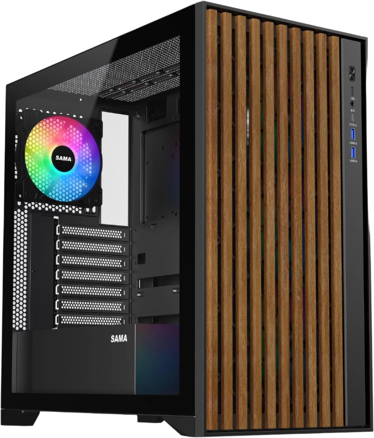 SAMA V Nature ATX mATX Mid Tower PC Case – Alexandria Customs