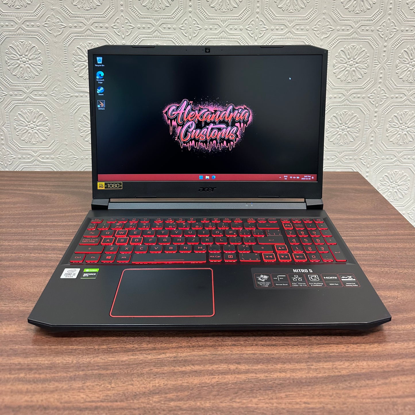 Portátil para juegos Acer NITRO 5 de 15,6” 60 Hz 1080P