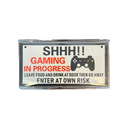 Wood Plate Gamer Signs