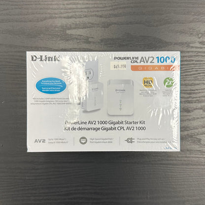 D-Link PowerLine AV2 1000 Gigabit Starter Kit Adapter