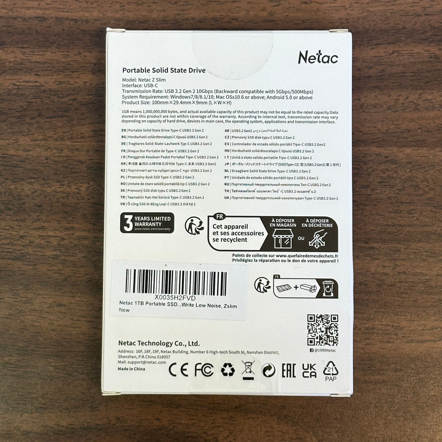 Netac External SSD - Portable Solid State Drive