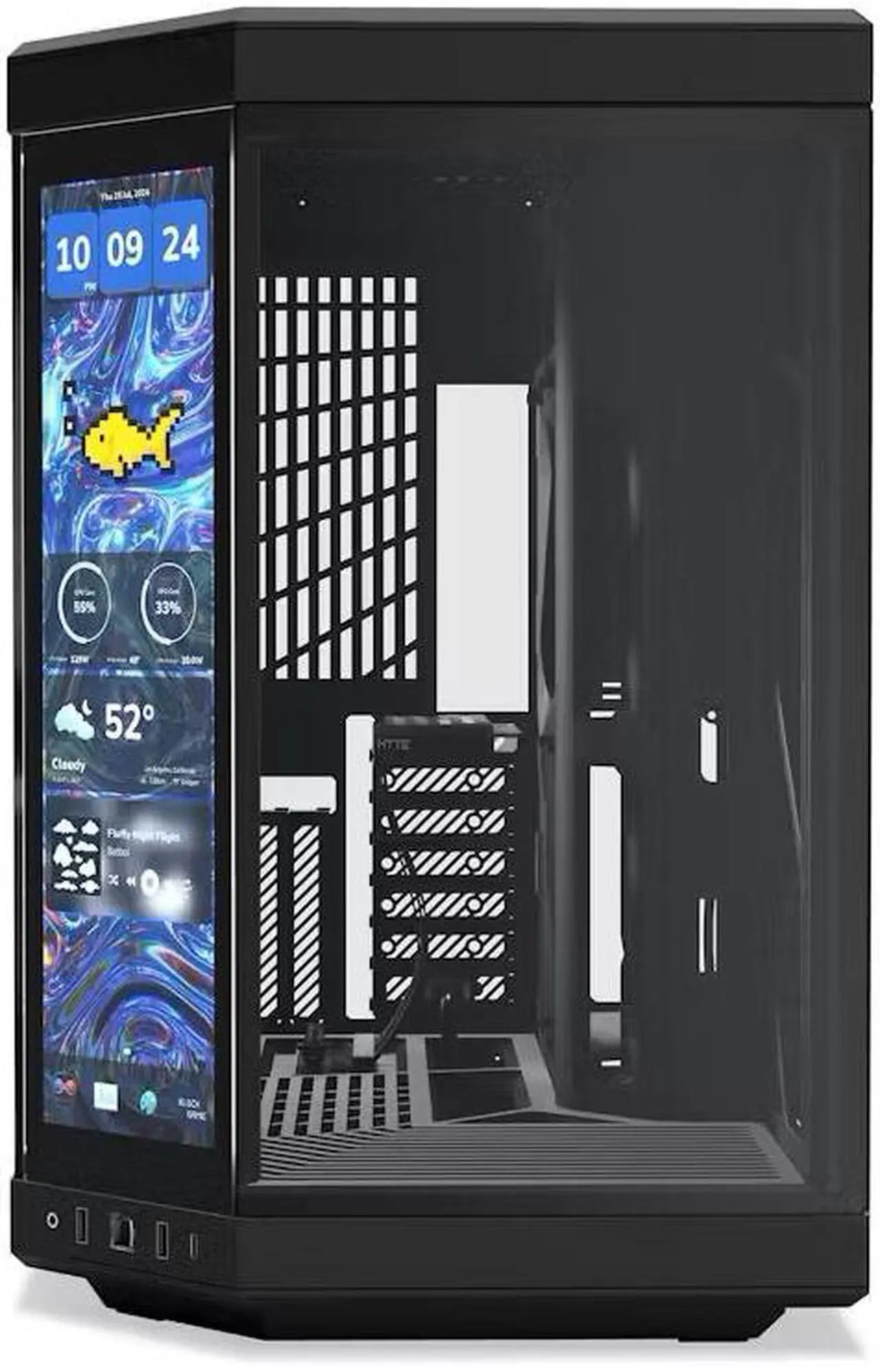 HYTE Y70 Touch Infinite PC Case with Built In Touch Screen