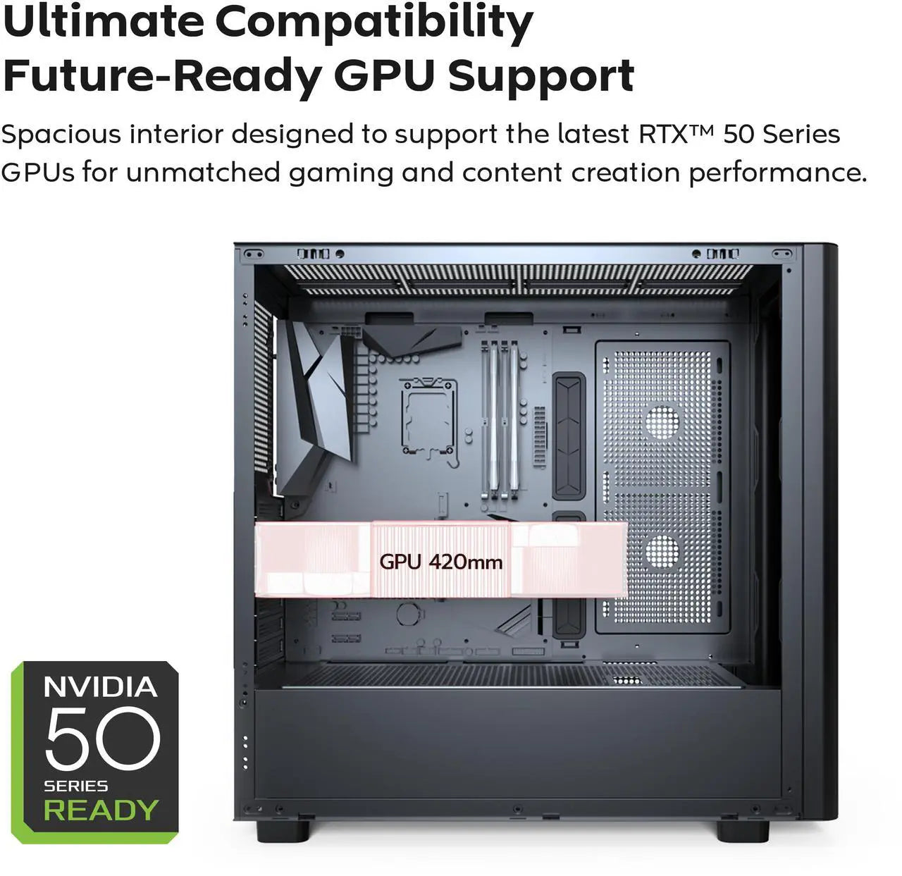 MONTECH XR Wood, frontal de nogal negro auténtico, chasis ATX de torre media para juegos de PC