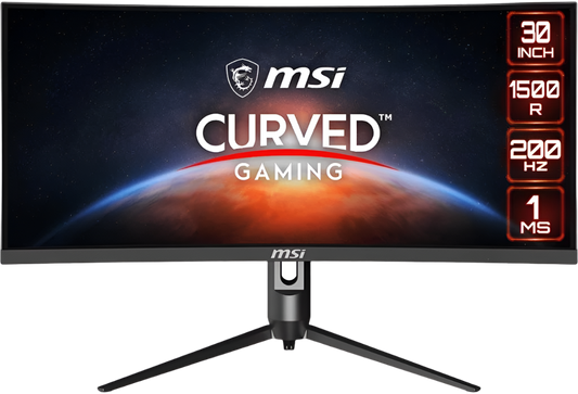 MSI OPTIX MAG301CR 30” 1080P 200Hz WFHD Curved Gaming Monitor - Open Box