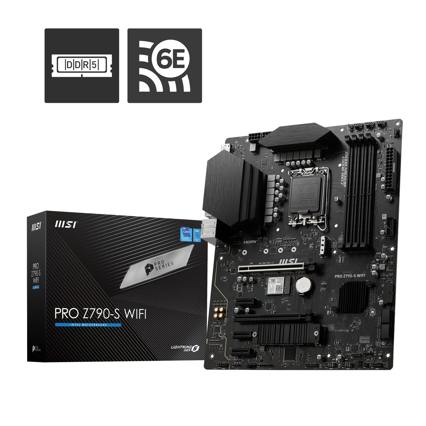 MSI PRO Z790-S LGA 1700 ATX Motherboard with WiFi 6E