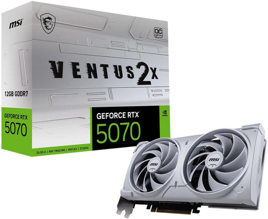 MSI Ventus 2X OC GeForce RTX 5070 12GB GDDR7 (White)