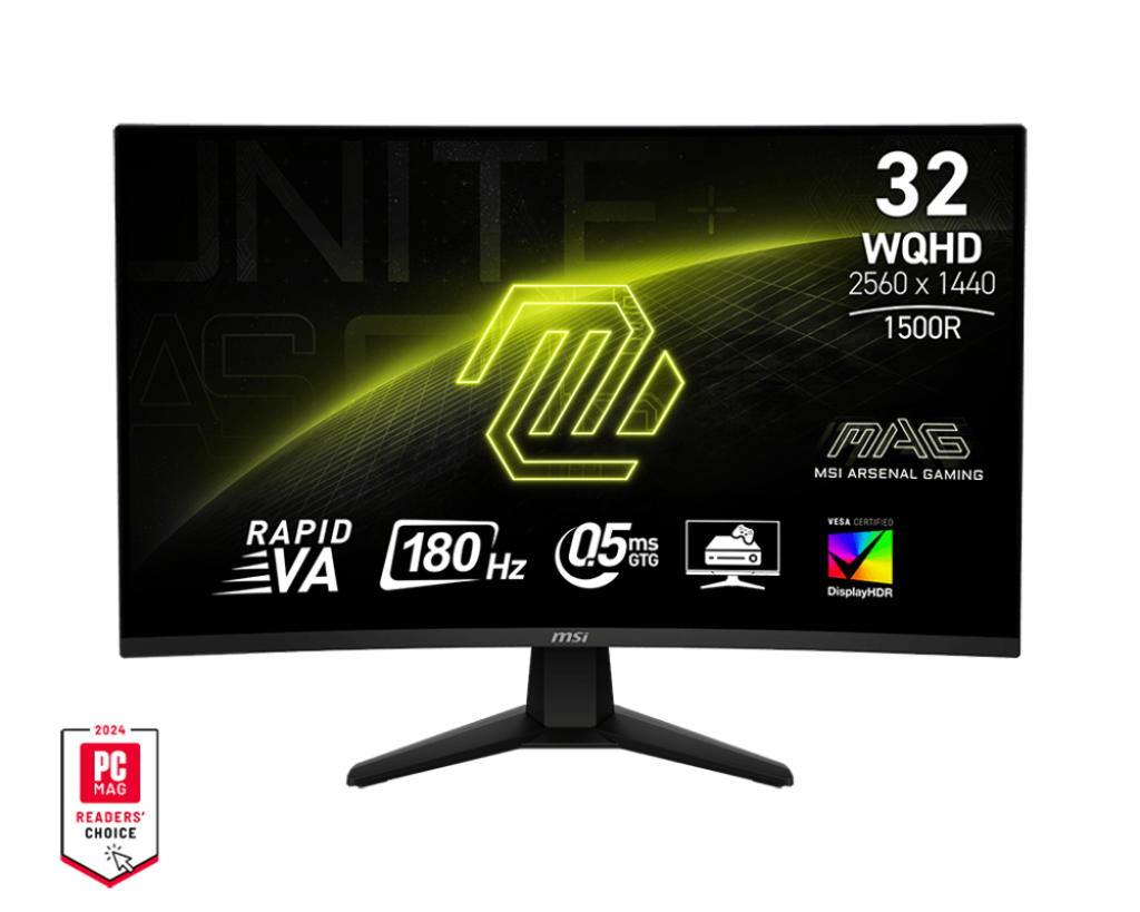 MSI MAG 32CQ6F - WQHD - 180 Hz - 0,5 ms - Monitor curvo para juegos