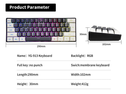 SAMA G91 Membrane RGB Keyboard