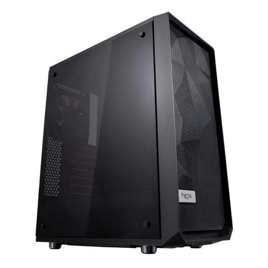 Boîtier d'ordinateur moyen tour ATX à haut débit d'air Fractal Design Meshify C noir 