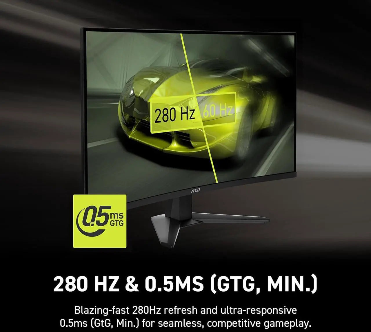 Monitor curvo para juegos MSI MAG 274CXF de 27" FHD y 280 Hz