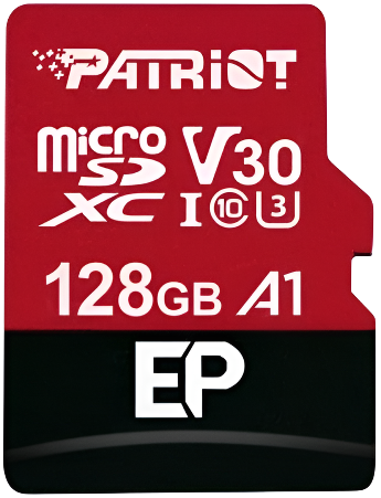 Patriot 128GB Micro SD Card - 4K Video Recording Capable
