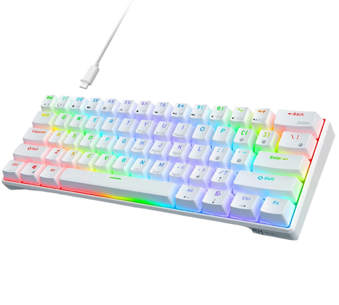 Red Dragon Rk61 RK Royal Kludge RK61 (Hot Swappable Red Switch, White) – Alexandria Customs