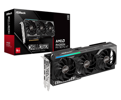 AMD Radeon RX 5700 XT graphics card with packaging on a white background