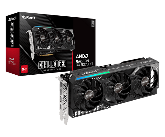 AMD Radeon RX 5700 XT graphics card with packaging on a white background