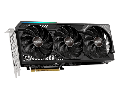 Graphics card with three fans on a white background