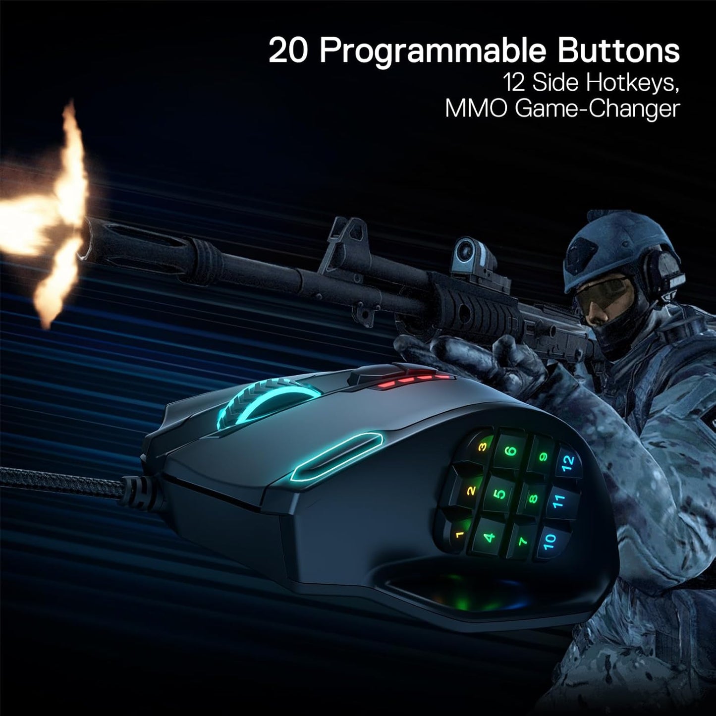 Red Dragon Impact MMO mouse M908