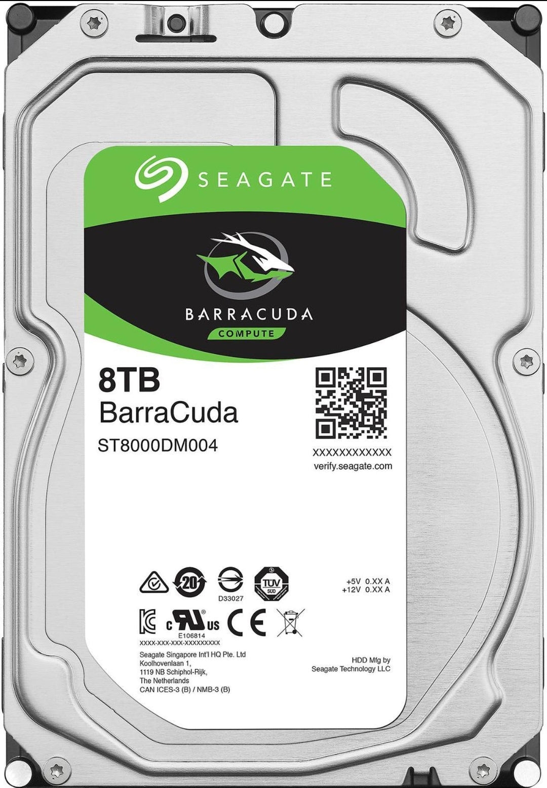 Seagate BarraCuda 8TB 5400 RPM SATA 6.0Gb/s 3.5" HDD