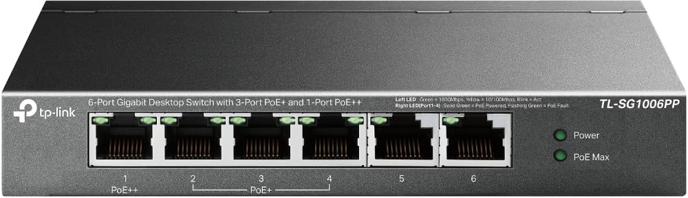 TP-LINK 6 Port Gigabit Switch Adapter