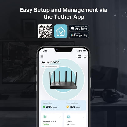 TP-Link BE6500 Dual-Band Wi-Fi 7 Router