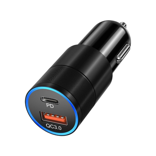 USB Car Charger Type-C and Type-A